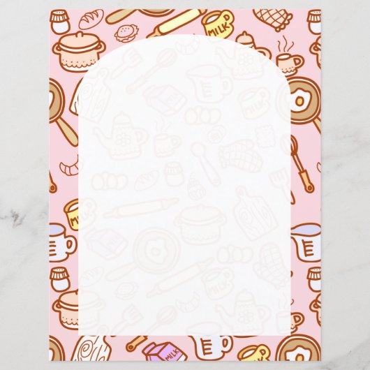 Papier rose Cuisinière (Devant)