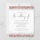 Papier Rose de code QR budget Parties scintillant or de m (Devant)