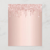 Papier Rose de confirmation du budget parties scintillant (Dos)