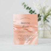 Papier Rose de douche nuptiale budget soie satinée or (Debout devant)