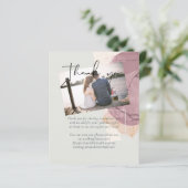 Papier Rose de la Terre naturelle Blush Merci rose (Debout devant)