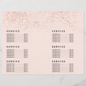 Papier Rose de maquillage parties scintillant pastel blus (Devant)