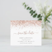 Papier Rose de script budgétaire Parties scintillant d'or (Debout devant)