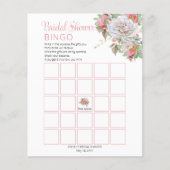 Papier Rose doux |Fête des mariées Florale Rose blanche (Devant)