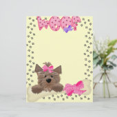 Papier Rose Du Bureau De Woof Print Letterhead (Debout devant)