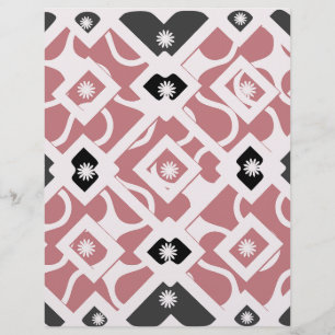 Papier Rose et noir gras