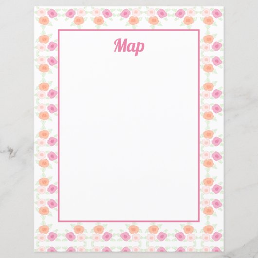 Papier Rose Et Peach (Dos)