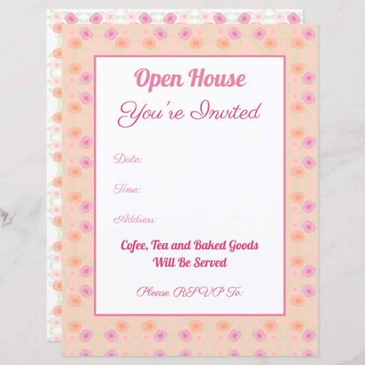 Papier Rose Et Peach (Devant / Derrière)