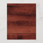 Papier Rose floral brun bois nuptiale Douche nuptiale inv (Dos)