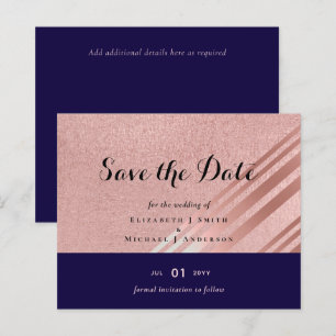 Papier Rose Gold Marine Parties scintillant bleue Foil L