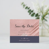 Papier Rose Gold Marine Parties scintillant bleue  Foil L (Debout devant)