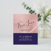 Papier Rose Gold Marine Parties scintillant bleue Foil L (Debout devant)