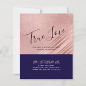Papier Rose Gold Marine Parties scintillant bleue Foil L (Devant)