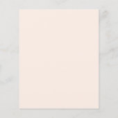 Papier Rose gold rose florale fille travers budget Baptêm (Dos)