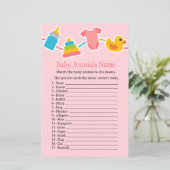 Papier Rose Jouets pour bébés Bébé Animaux Nom Jeu (Debout devant)