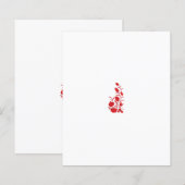 Papier Rose Madder, design floral Thunderbird (Devant / Derrière)