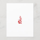 Papier Rose Madder, design floral Thunderbird (Dos)