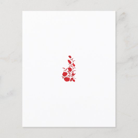 Papier Rose Madder, design floral Thunderbird (Devant)