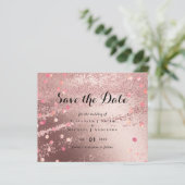 Papier Rose moderne Gold tendance Mariage budget (Debout devant)