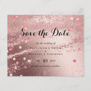 Papier Rose moderne Gold tendance Mariage budget