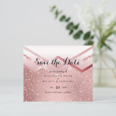 Papier Rose moderne Gold tendance Mariage budget (Debout devant)