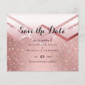 Papier Rose moderne Gold tendance Mariage budget (Devant)