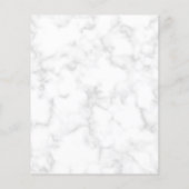 Papier Rose moderne Marbre d'or Faire-part de mariage bud (Dos)