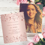 Papier Rose or étoiles photo budget d'anniversaire<br><div class="desc">Élever toute célébration d'anniversaire avec notre Rose Gold Starry Birthday Invitations, parfait pour les filles, les adolescents et les femmes adultes. Qu'il s'agisse d'un doux 16, d'un jalon 30 ou d'un âge particulier, ces invitations ajoutent une touche d'élégance et de magie à votre événement. Design or Rose exceptionnel : Chaque...</div>
