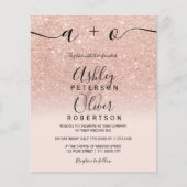 Papier Rose or faux parties scintillant pink ombre budget (Devant)