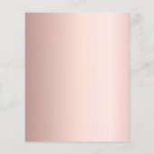 Papier Rose or maison douce maison déménagement faire-par (Dos)