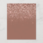 Papier Rose or parties scintillant écriture girly script (Dos)