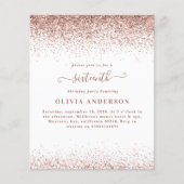 Papier Rose or parties scintillant écriture girly script (Devant)