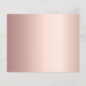 Papier Rose or rose floraux anniversaire Enregistrer la c (Dos)