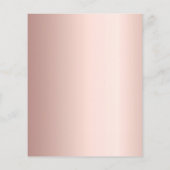 Papier Rose or script budget 80e anniversaire invitation (Dos)