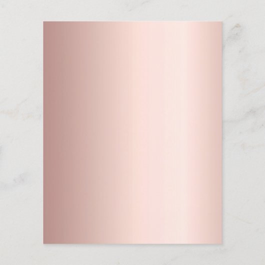 Papier Rose or stars budget 70e anniversaire invitation (Dos)