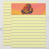Papier Rose orange (Devant / Derrière)