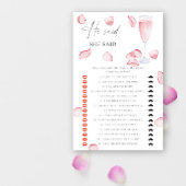 Papier Rose Prosecco - Il a dit qu'elle a dit douches nup