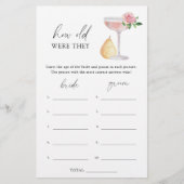 Papier Rose Prosecco - Quel âge avaient-ils la mariée (Devant)