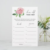 Papier Rose - Quel âge avaient-ils jeu de mariage (Debout devant)