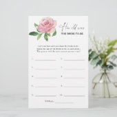 Papier Rose - Quel âge avait la future mariée jeu (Debout devant)