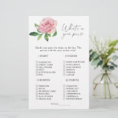 Papier Rose - Qu'y a-t-il dans votre jeu de bourse (Debout devant)