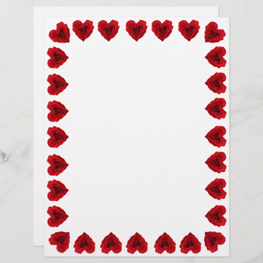 Papier Rose rouge (Devant / Derrière)