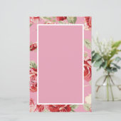 Papier Rose rouge cerise (Debout devant)