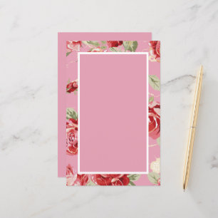 Papier Rose rouge cerise