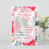 Papier Rose rouge Comment bien connaissez-vous le jeu bab (Debout devant)