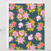Papier Rose Shabby Vintage Navy Blank (Dos)