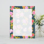 Papier Rose Shabby Vintage Navy Blank (Debout devant)