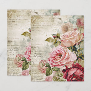 Papier Rose vintage Paris