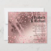 Papier Rosegold MARIAGE métallique Parties scintillant (Devant)