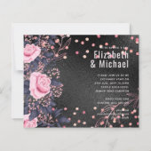 Papier Rosegold MARIAGE métallique Parties scintillant (Devant)